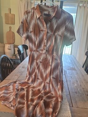 Gorgeous M&S Collection viscose shirt dress 6